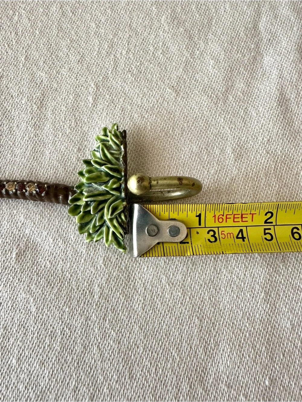 Jeweled Palm Tree Wall Hook Tropical Coastal Decor Kauai